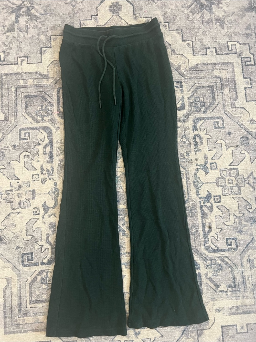 Sunday Best Aritzia Ribbed Flare Pants Forest Green XS